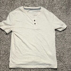 Old Navy Cream Short Sleeve Henley